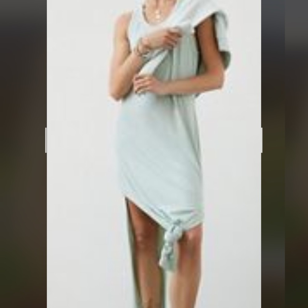 Sundry Casual Olive Green Sleeveless Dress